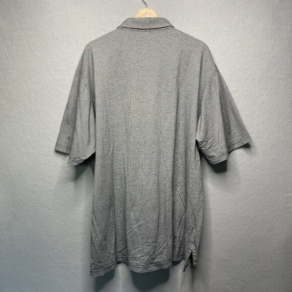 Vintage Peter Millar Mens XL Gray Double Mercerized Cotton Golf Polo Shirt - Picture 4 of 5